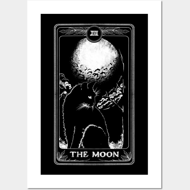 The Moon Cat Tarot Wall Art by mybeautypets